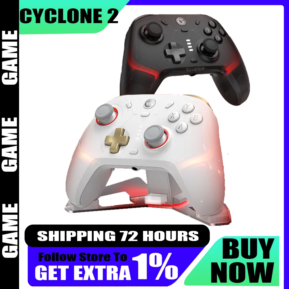 Cyclone 2 Pro Nintendo Switch Wireless Neue MAG-RES TMR Joysticks Gaming Controller RGB Gamepad für Switch PC Android Joystick