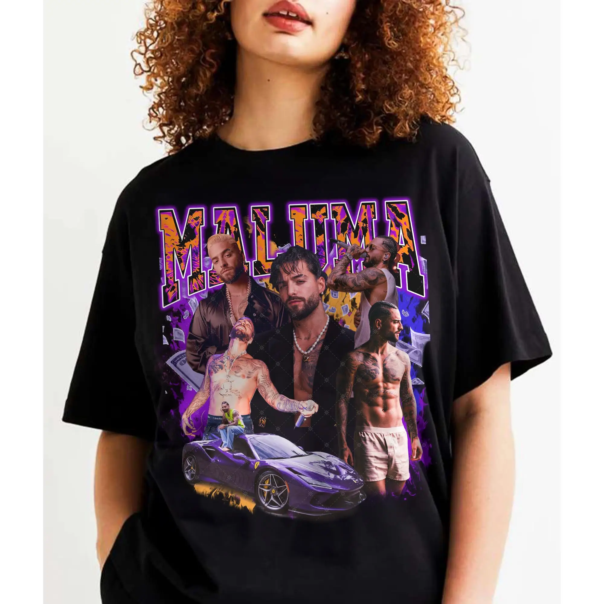 Camisa Vintage Maluma Camisa Maluma Bootleg Camisa Retro Maluma para Fan Maluma Ropa Unisex Y2k Maluma Fan Gift Camisa de tendencia