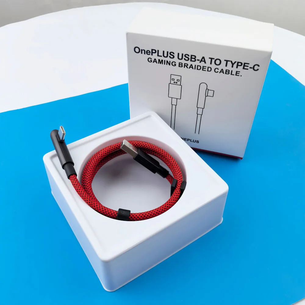 For OnePlus 80W Fast Charge Cable 100W USB-A To TYPE-C Gamging Nylon Braided Data Cord For 1+ 15 15T 13 13T Nord CE Ace 6 5 4 3