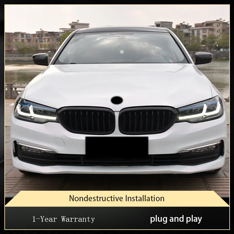

Фара для BMW 2018 2019 2020 5 серии G30 G38 525 528 530 Модифицированный динамический указатель поворота светодиодные автомобильные аксессуары в сборе