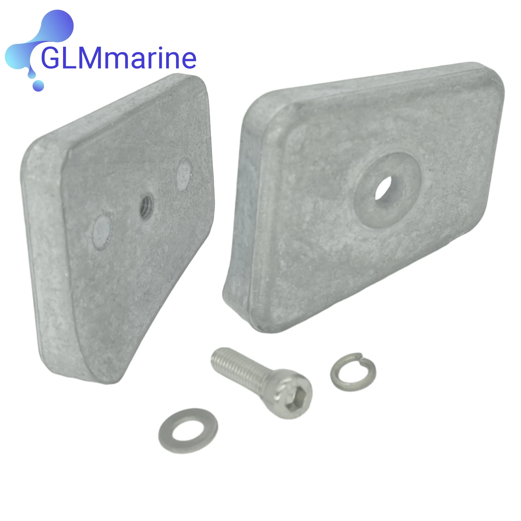 450-00914 NEW Lower Unit Zinc Anode Double Plate with Bolt 5007582 for OMC Johnson Evinrude BRP 20-35 HP Outboard Engine 434029 image 3