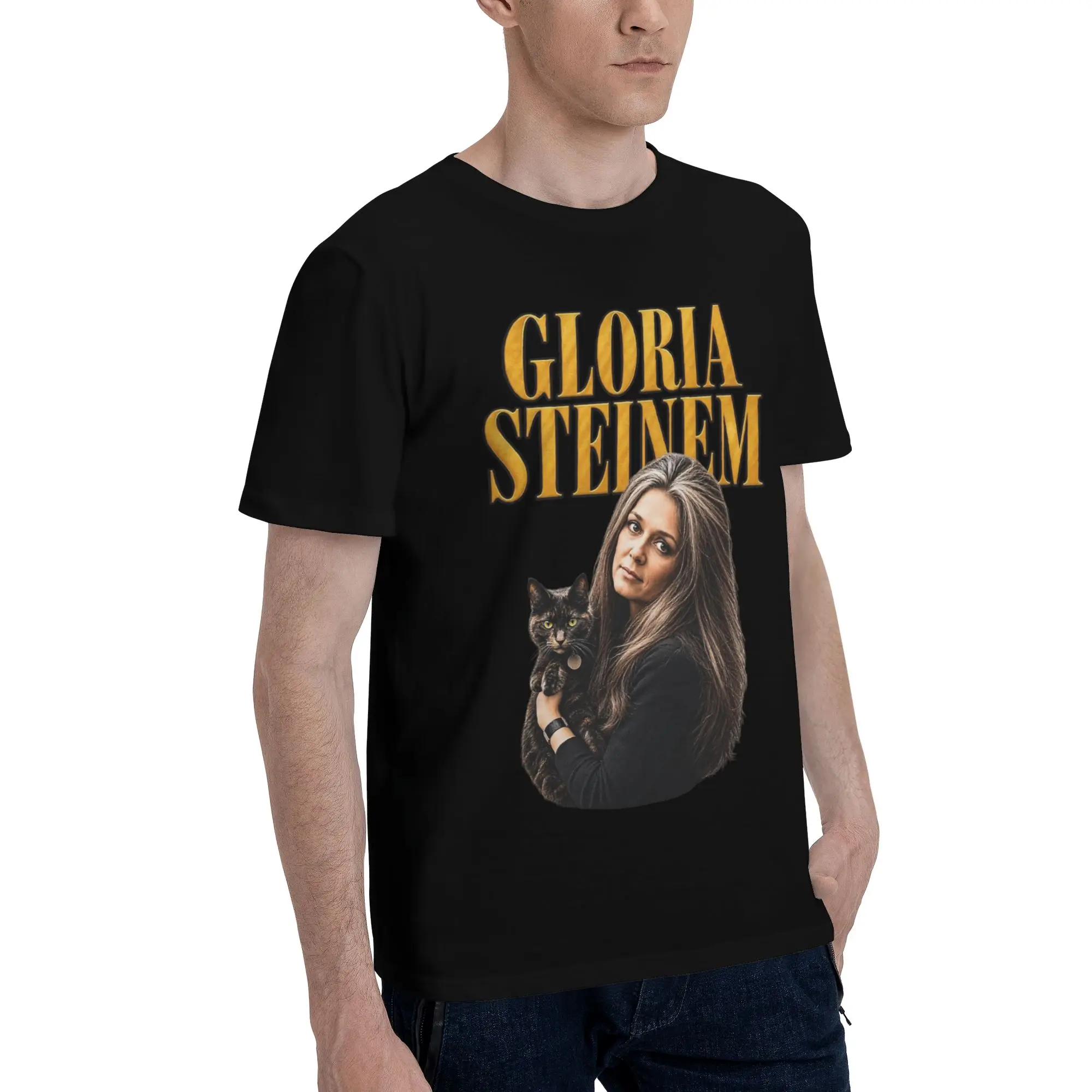 New Arrival RIP Gloria Steinem  T Shirt For Unisex  Pure Cotton T-shirts Short Sleeve Clothes