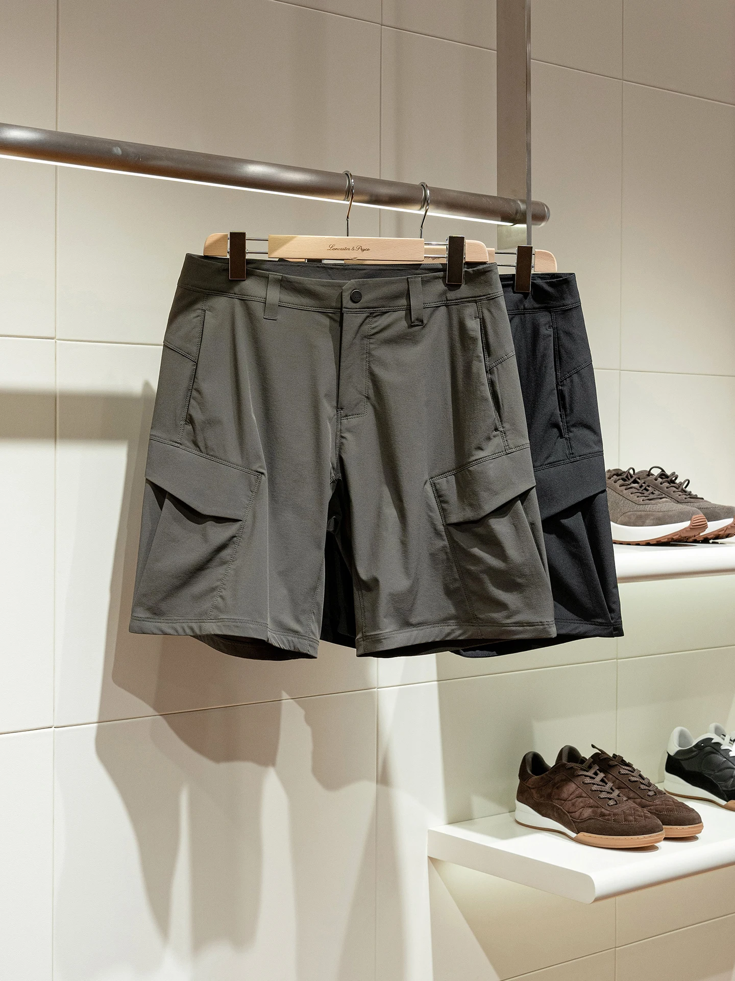 Outdoor Men's Quick Dry Workwear Shorts with Pockets Nylon Lycra Blend Comfortable Fit Spring Summer Fashion Casual Shorts