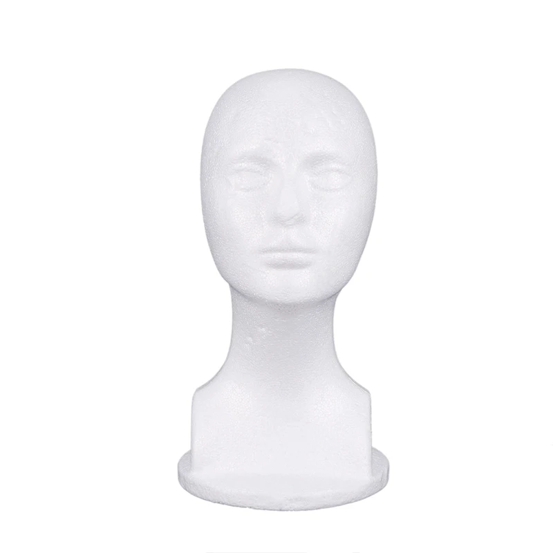 

6X Styrofoam Mannequin Foam Head Model Glasses Hat Wig Display Stand