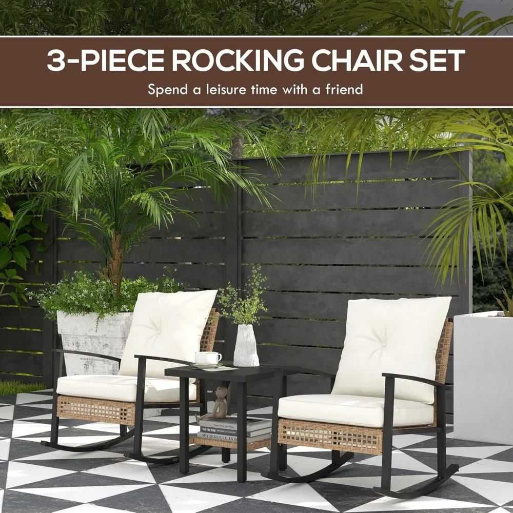 3-Piece Rocking Bistro Set 3