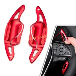 For Toyota Camry Corolla Cross Avalon RAV4 Prime Aluminum Interior Steering Wheel Paddle Shifter Extend Trims Accessories