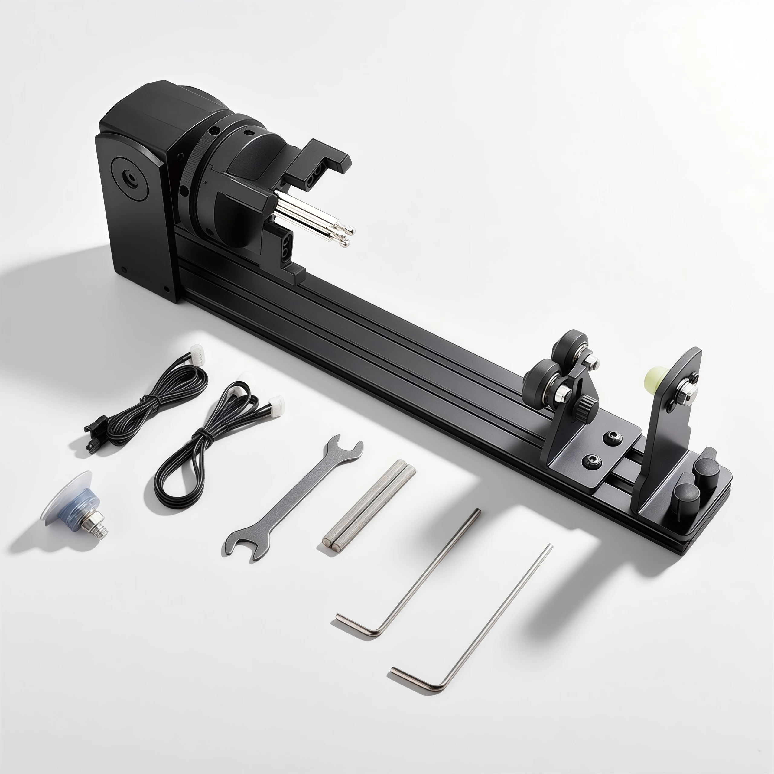 

DIMIFUN Multi-function Rotary Kit for Laser Engraver Gripping Cylindrical Rings Spherical Objects Rotary Engraving