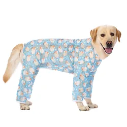 Big Dog Clothing   Labrador Medium and Large Dog Spring and Summer Clothing Dog Sun Protection Clothing Anti-Fat Four-Legged