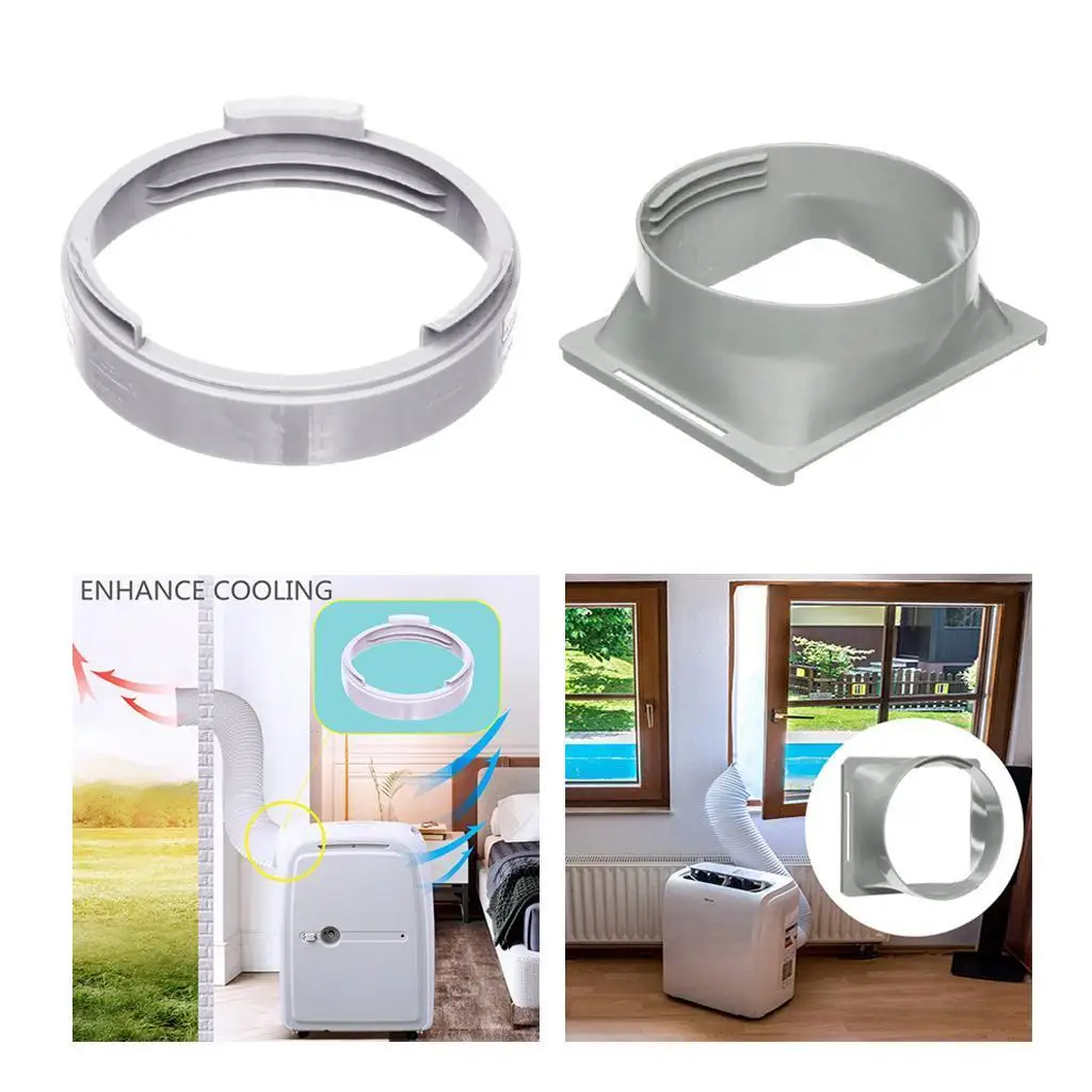 Portable Air Conditioner Exhaust Hose Interface Round Coupler ABS Conditioning Accessories Easy Install for