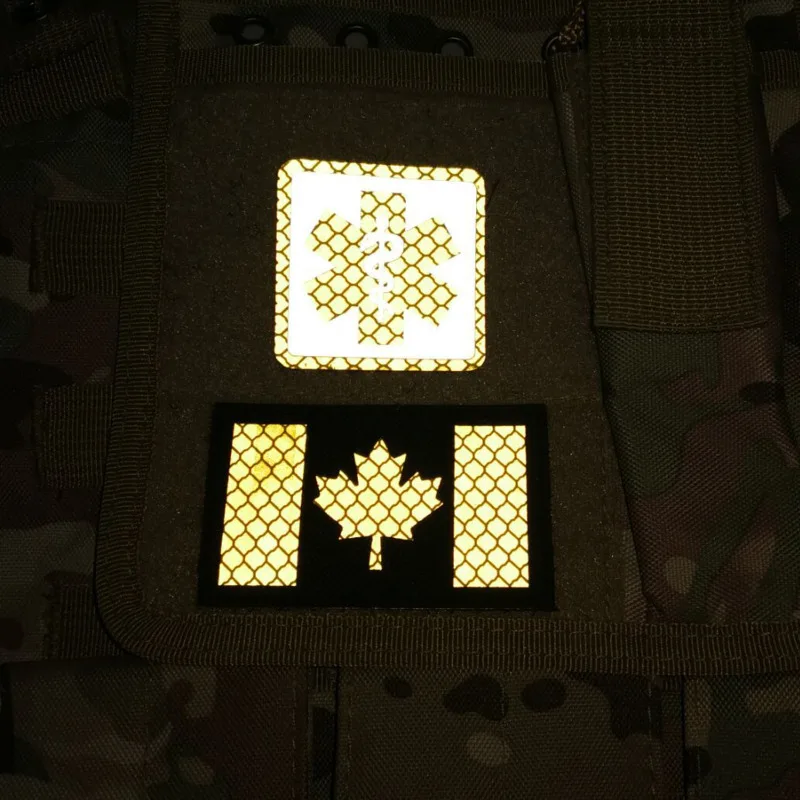 Canadian Infrared Reflective Multicam Ir Flag Patches Army Canada Special Forces Military Tactical Patch Badges Emblem