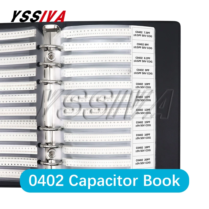 Imagem -02 - Smd Capacitor Sample Book Chip Capacitância Variedade Grupo Faça Você Mesmo Pack 1206 0805 0603 0402 0201 50 80 90 92 Valores 25 Pcs 50 Pcs