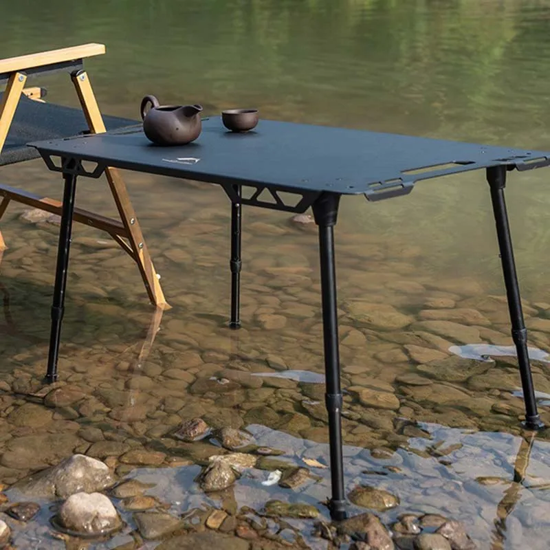 Outdoor Camping Tactical Aluminium Alloy Table Portable Liftable Anti-corrosion And Anti-rust Folding Picnic Table