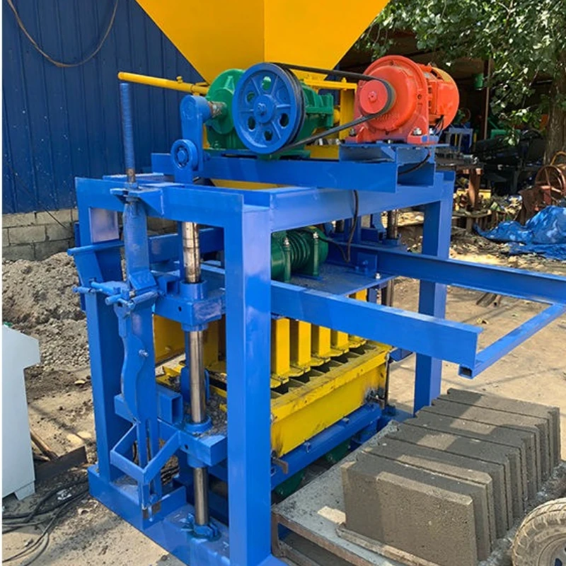 Red Mud Brick Making Machine Concrete Block Cement Clay Interlock Manual Fly Ash Bricks Making Machinery Fully Automatic Smart