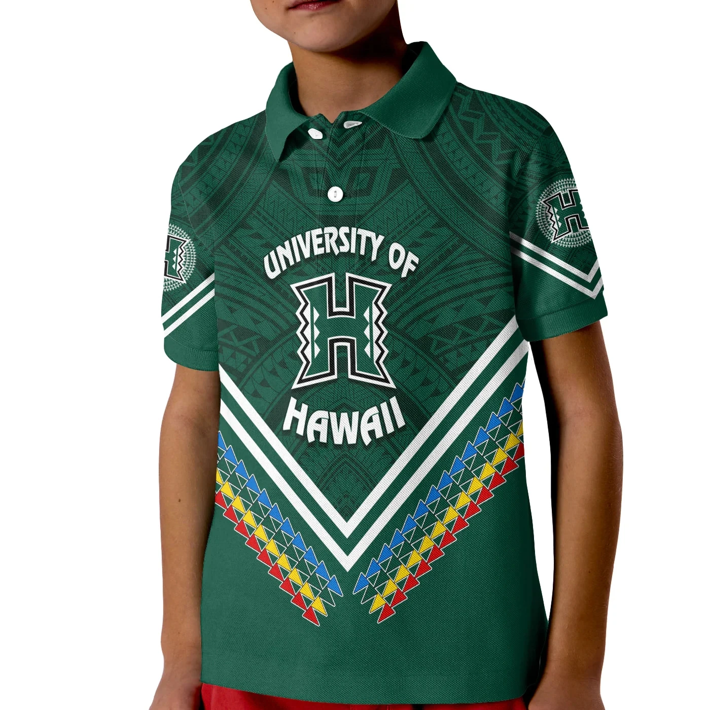 Samoa Kid Polo Shirt Happy Independence Day Samoan Red Pattern Summer Short Sleeve 3D Print Polo Shirts Boys Girl Tees