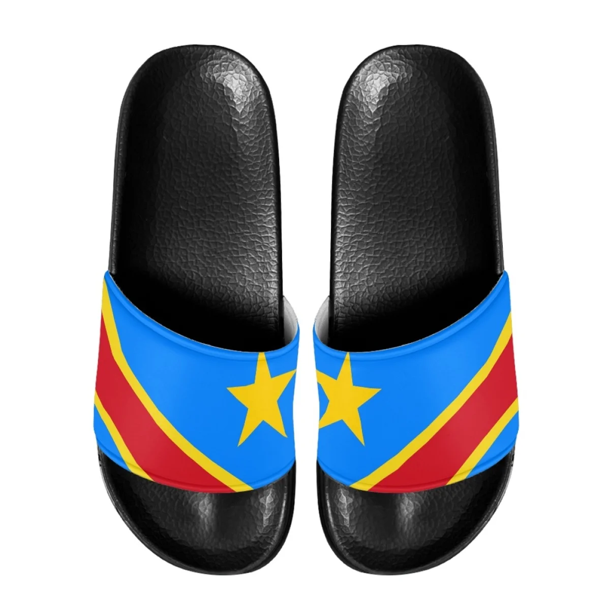 Republic of Congo Flag Print Home Slippers Anti-Slip Casual Outdoor Slides Fashion Comfortable Beach Shoes For Women Zapatos