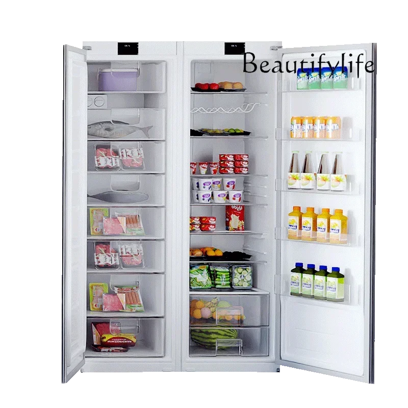 Household embedded refrigerator ultra-thin air-cooled frost-free multi-functional refrigerator