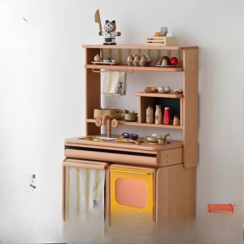 

Kitchen desk, children's multi-functional play table, mini kitchen cabinet