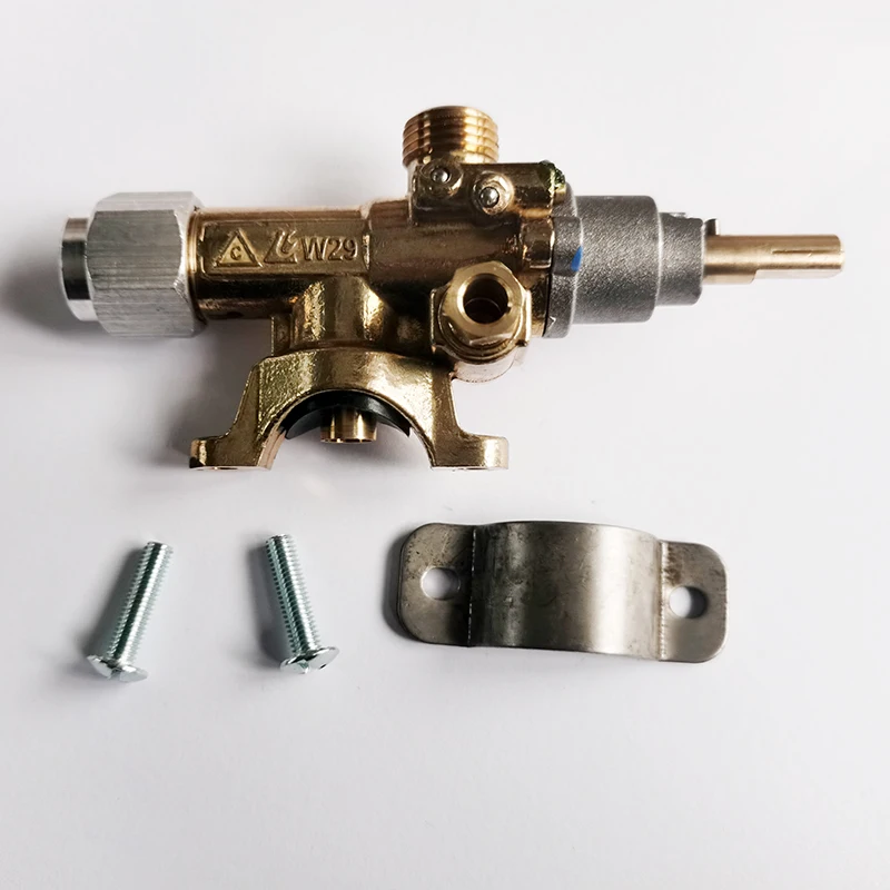 Detalle 1 de Electroválvula Clam Furnace Western Kitchen Valve Gas Cooking Pot Furnace Appliance Flam Failure Gas Valve / Catering Equipment Valve with Nuts Gas y combustible