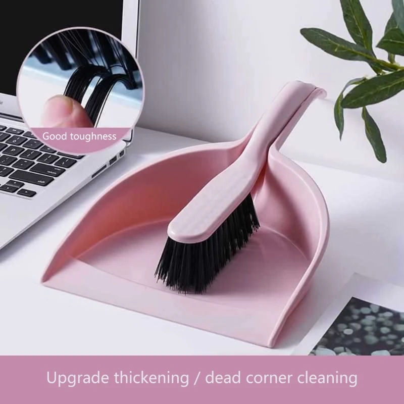 Small Broom and Dustpan Set for Home Mini Clean Brush with Dust Pans