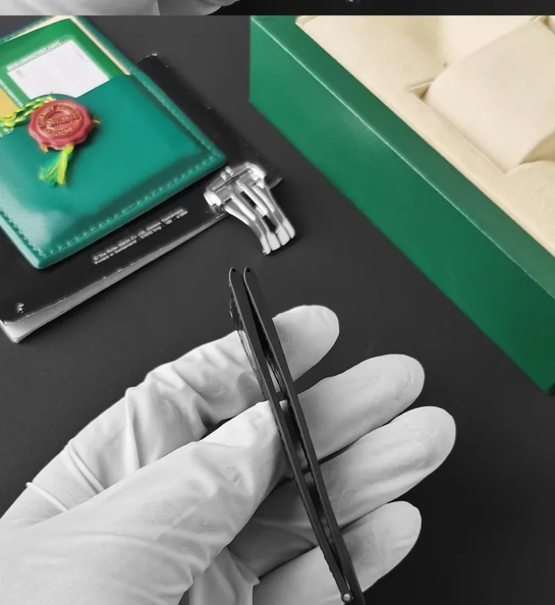 FUYIJIA Custom O-MEGA C-ONSTELLATION 131 Original นาฬิกา 25 มม.เว้า 14 มม.ยาง + หนังจระเข้สายพับเข็มขัด