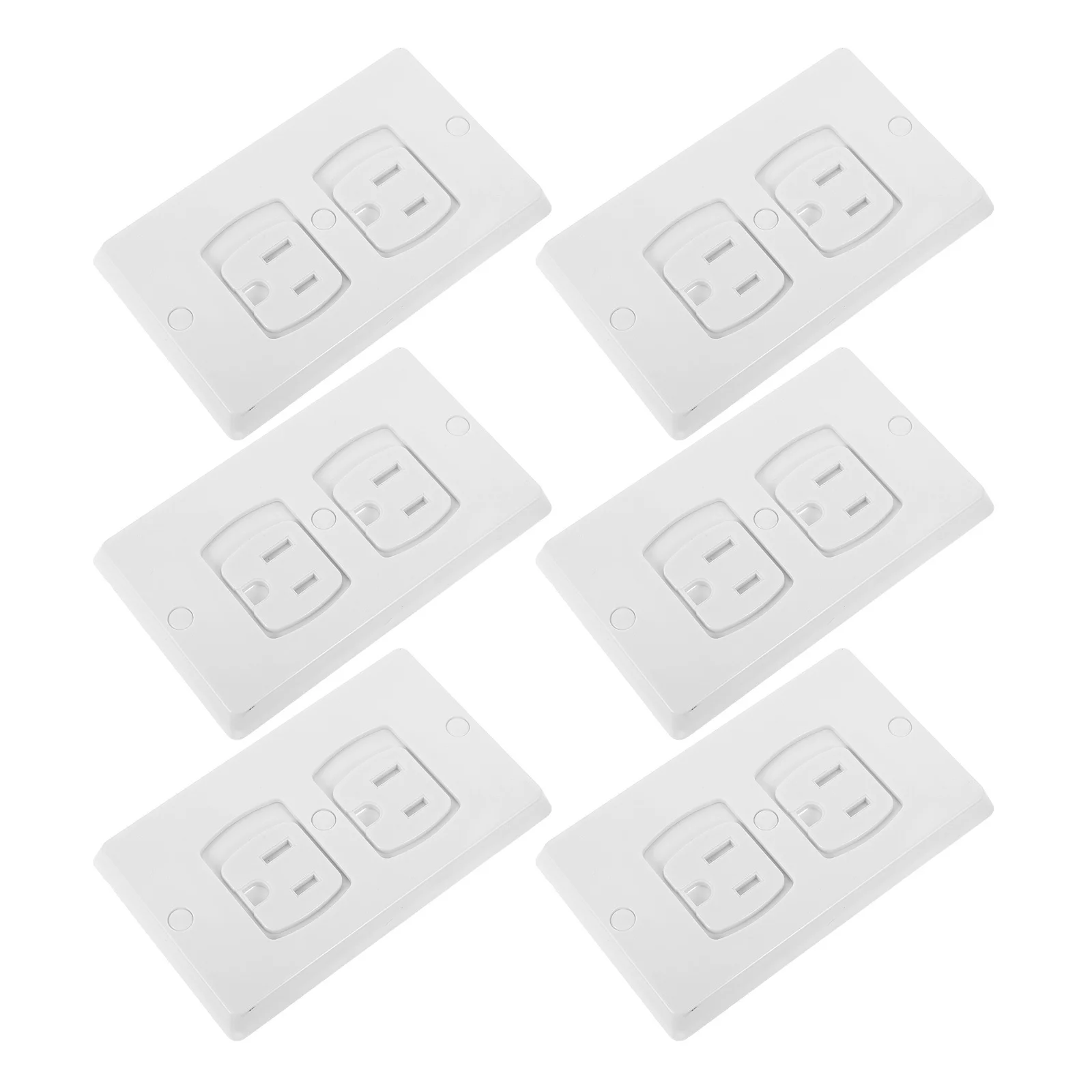 6Pcs Automatic Closing Baby Safety Outlet Covers Childproof Wall Socket Plugs Electric Outlet Protection Wall Socket Plug Covers