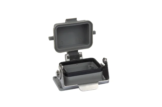 HDXBSCN Industrial rectangular heavy duty connector HDC HE-006 Shell Open bottom One lock