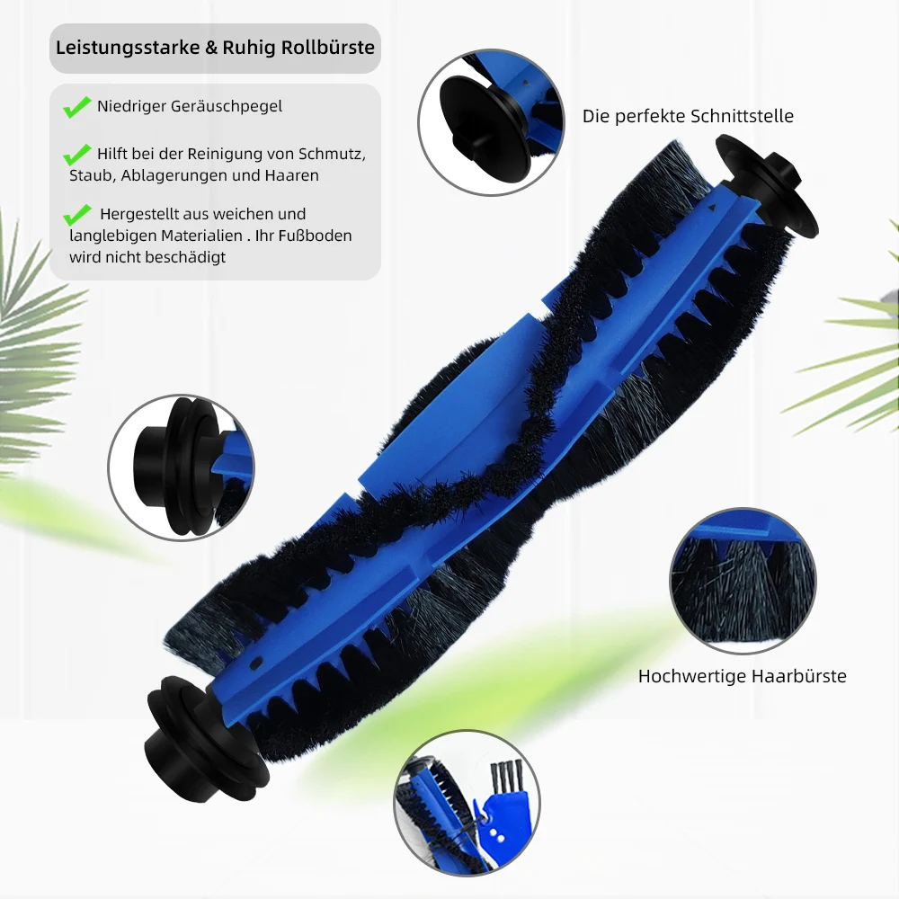 Rodillo de filtro de cepillo lateral para aspiradora, Compatible con Eufy RoboVac 11S Max, 15C Max, 30C Max, G20, G30 Edge, G10 Hybrid