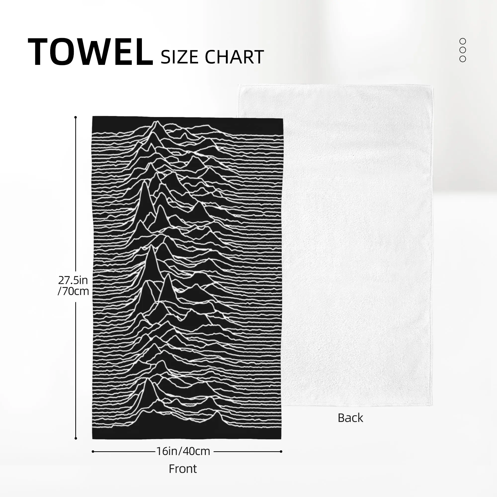 Custom Unknown Pleasures [J01] Soft Face Towel Quick Dry Pool Bath Cotton Towels Breathable