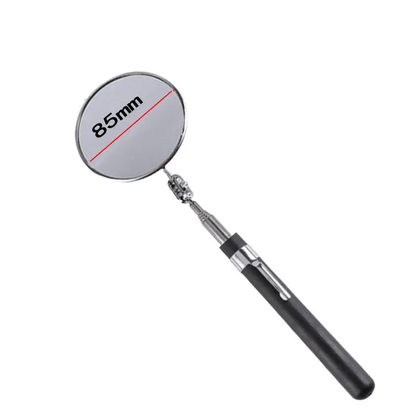 

TBTOOLS Car Auto 360 Retractable Telescopic Inspection Detection Lens Round Mirror Silver Pocket Clip New Car Tools TB283