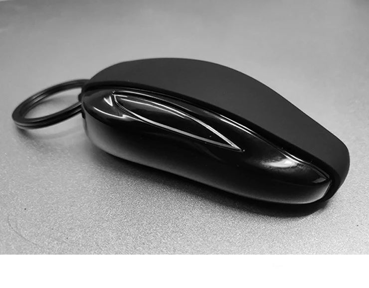 Portachiavi per auto portachiavi in Silicone con portachiavi in metallo per accessori Tesla Model 3 X S Y portachiavi