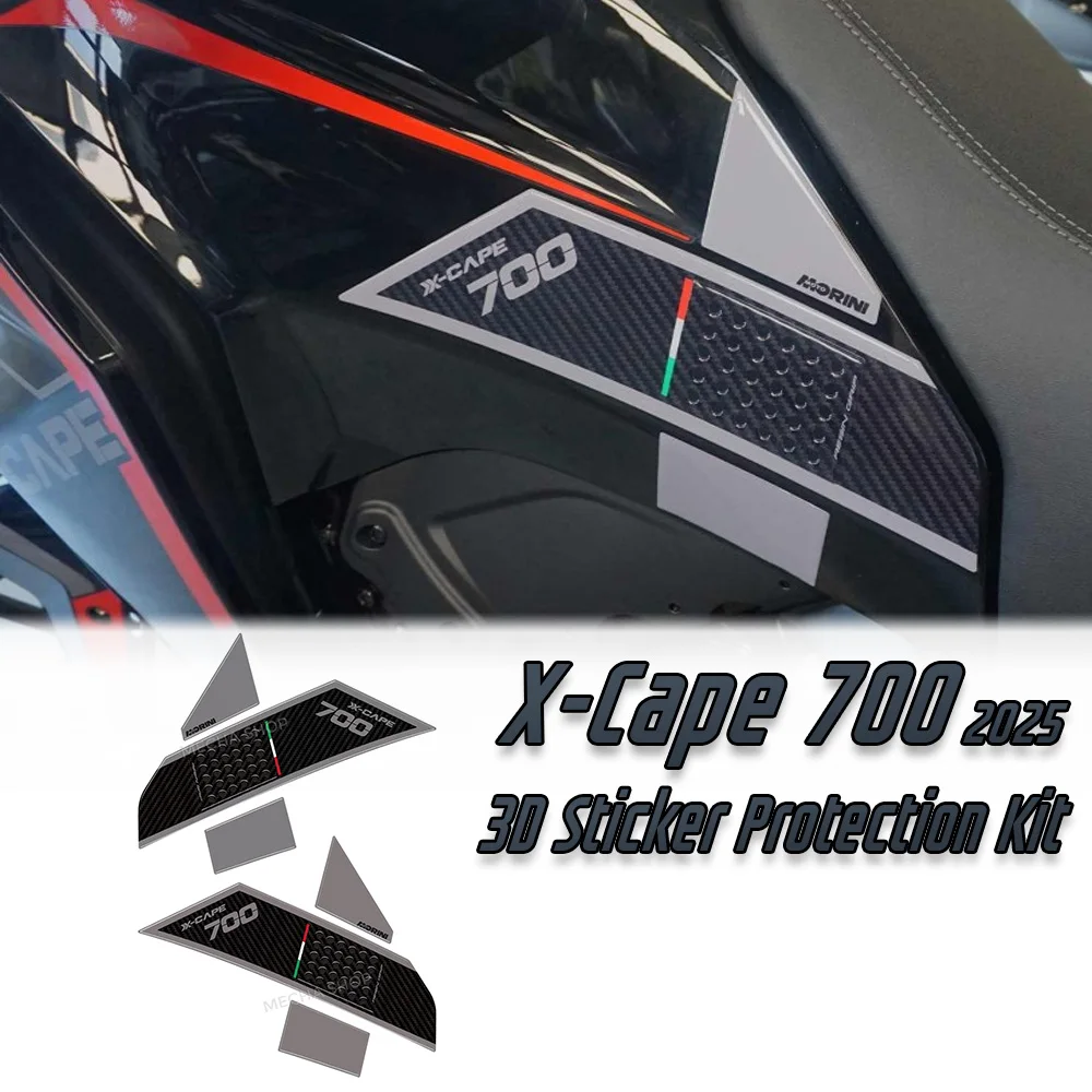 

For X-Cape 700 X-CAPE 700 2025 Motorcycle Accessories 3D Sticker Oil Tank Anti-Slip Pad Knee Traction Protector ank Pad