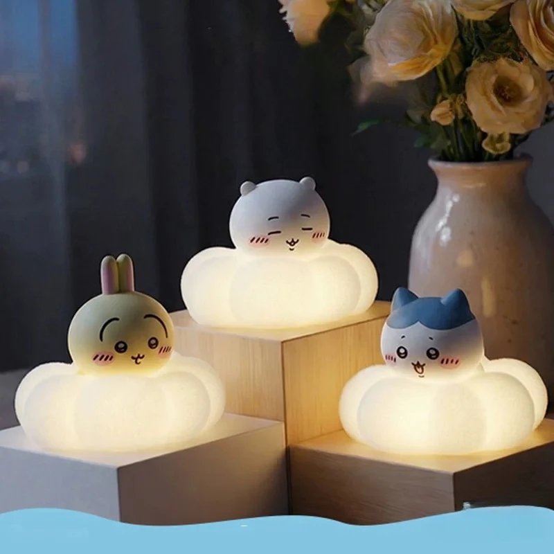

Chiikawa Goodnight Light on the Cloud Night Light Cute Kawaii Desk Lamp Soft Glow Bedside Decoration Chiikawa Hachiware Usagi