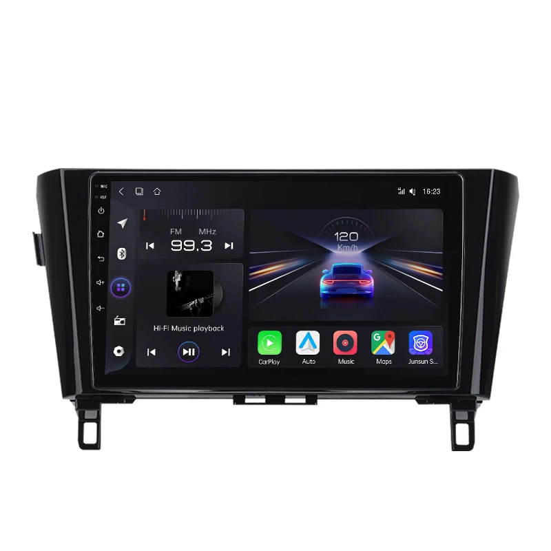 Junsun Radio VozAI voor Qashqai J11 X-Trail3 2013-2017 draadloze CarPlay AndroidAuto autoradio 2DIN met Bluetooth DAB+ GPS RDS - afbeelding 2