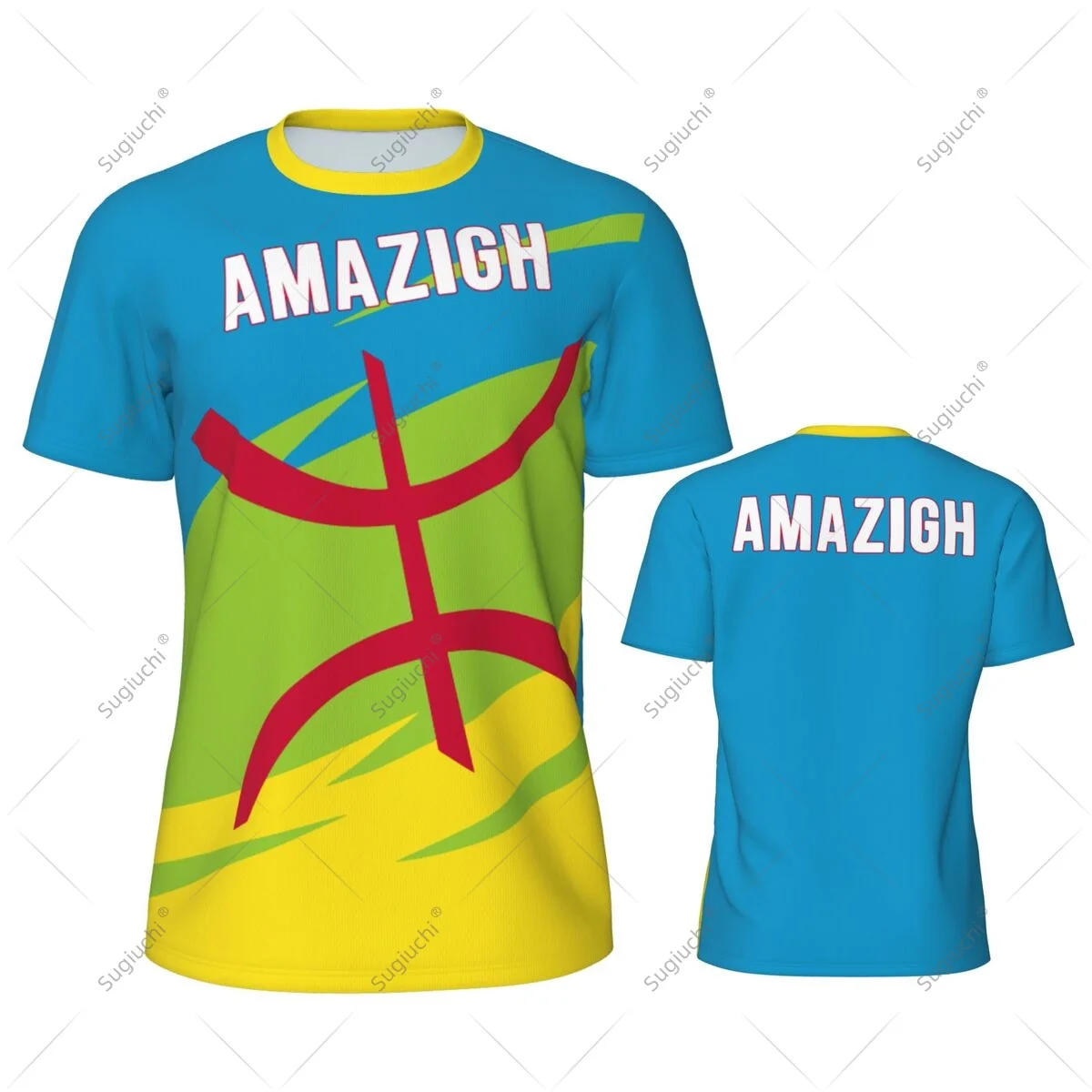 Amazigh Berber Flag Men Sports T-shirt Women Tees jersey for Soccer Football Running Bike Tennis Fitness Fans