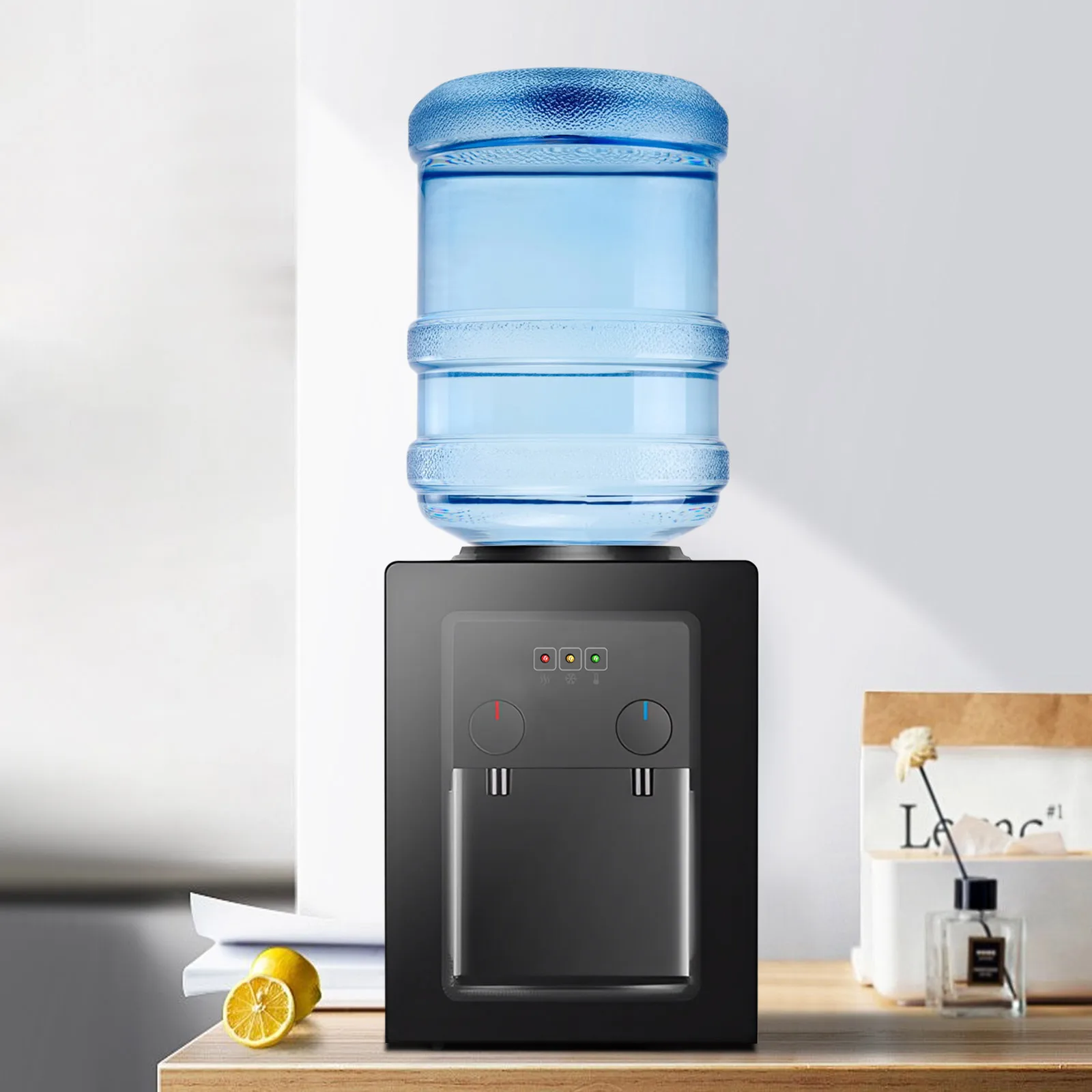 Elektrischer Tisch-Wasserspender mit Unabhängiger Heiß- und Kaltwasserfunktion für Büro und Kaffee, 550W, 85-95°C ℃