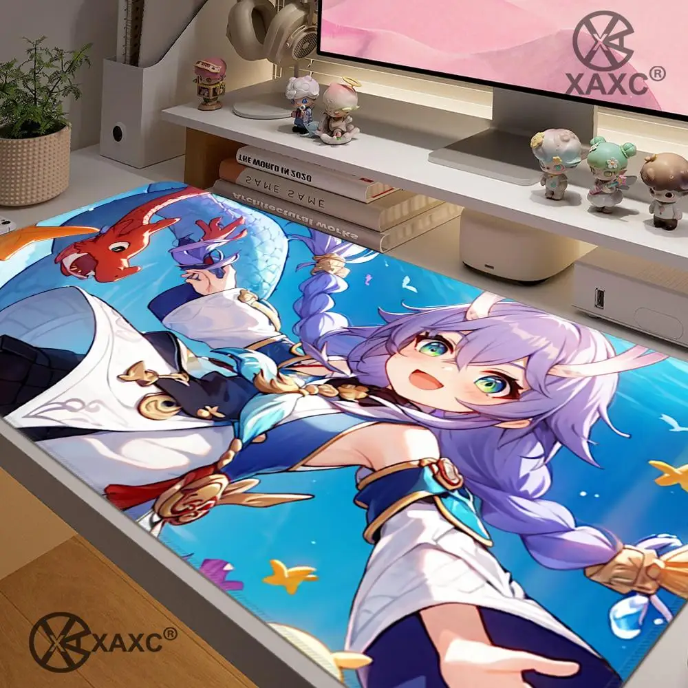 

Bailu Honkai Star Rail XAXC Mouse Pad large keyboard mouse desk pad non-slip rubber gaming mouse pad laptop mouse carpet