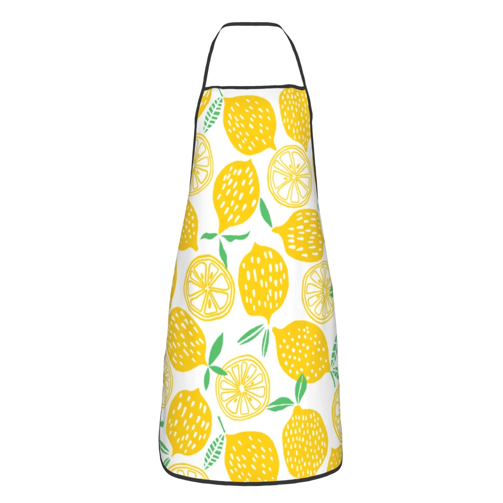 Summer Polyester locking hem Apron Home Cooking Baking Kitchen Lemon Apron Lemon