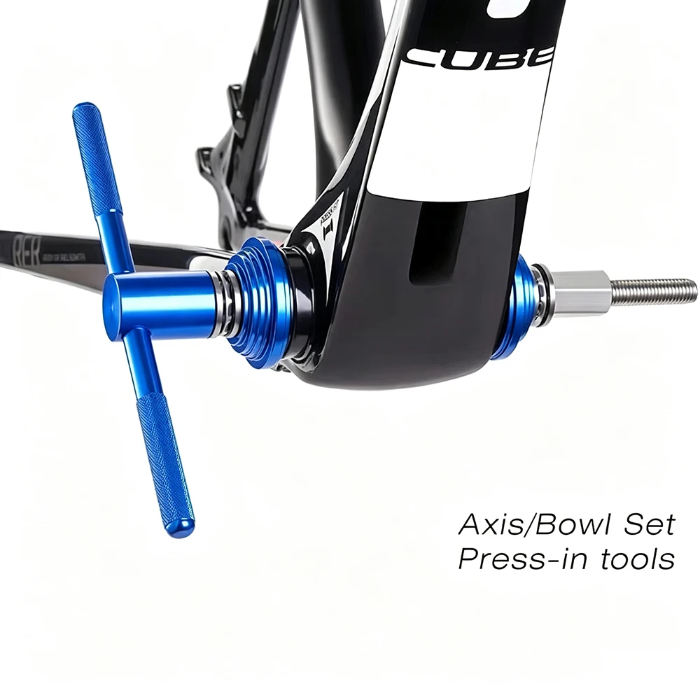 TOOPRE Fahrrad-Headset-Press-Fit-Werkzeug zum Installieren und Entfernen, halbintegrierte Lenkbox, Gabel, Krone, Abstandshalter, Unterlegscheibe, Installationsfahrer – Detail 4