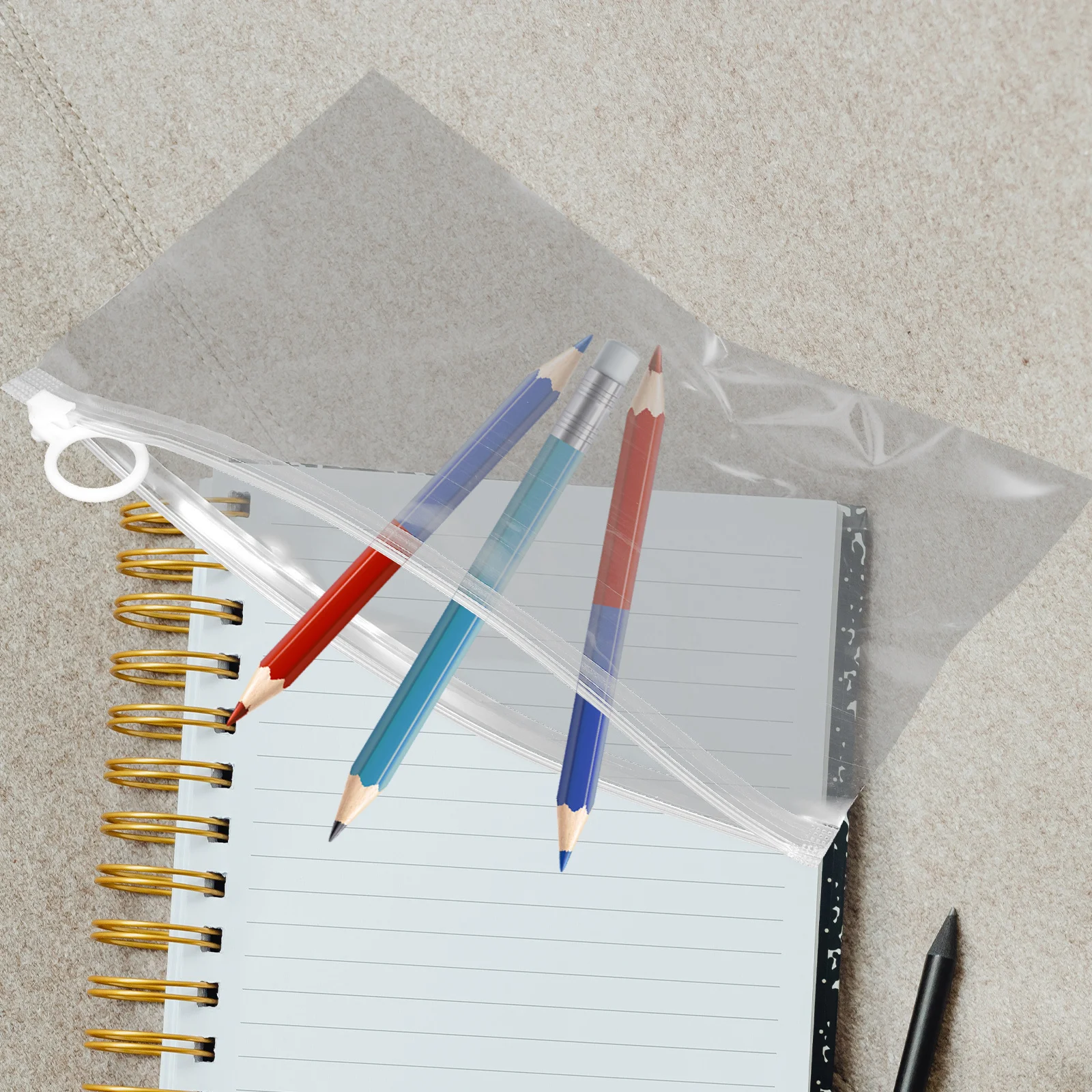 

20Pcs Zipper Pen Bags Portable Pencil Cases Large Capacity Lightweight Stationery Organizer Pen Storage Bags Multi-Use