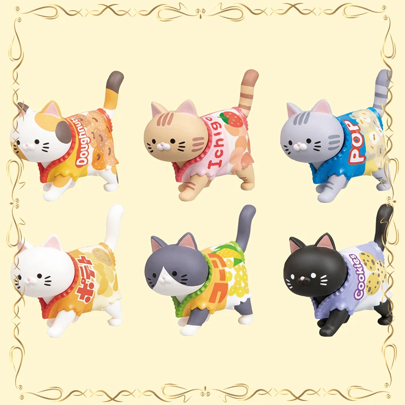 

Cat Gashapon Take A Walk Modeling Kawaii Collection Desktop Ornament Action Figure Model Toys