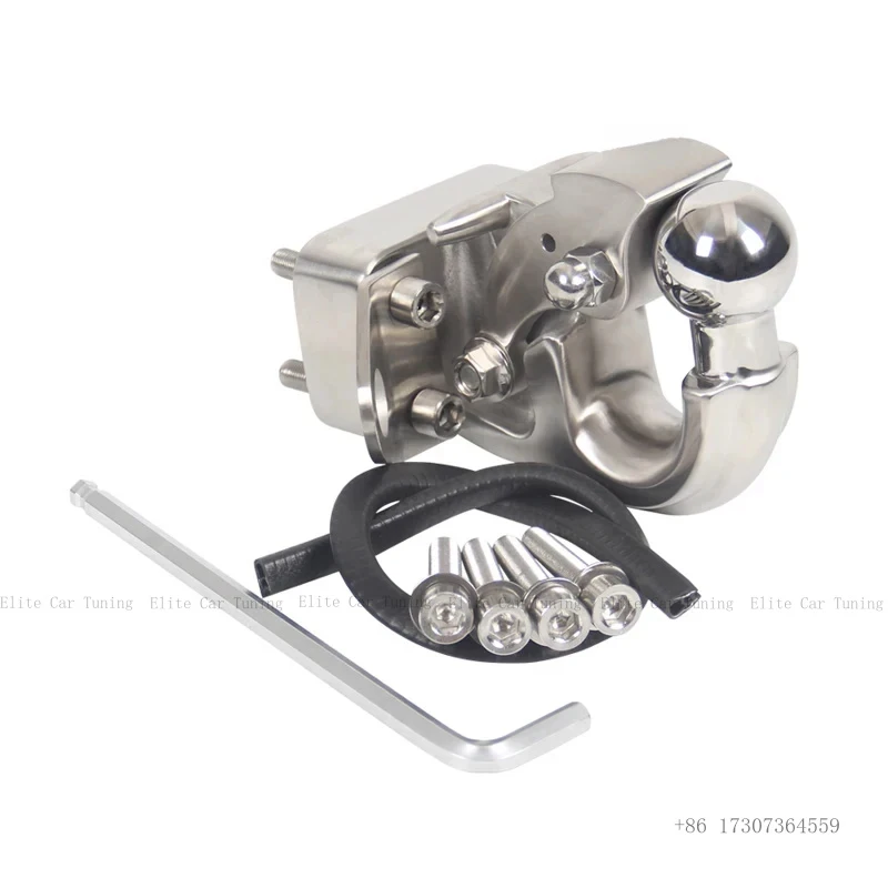 

Stainless Steel European Style Trailer Hitch With Integrated Trailer Ball Off-road Refit Parts Tow Hook Accessories