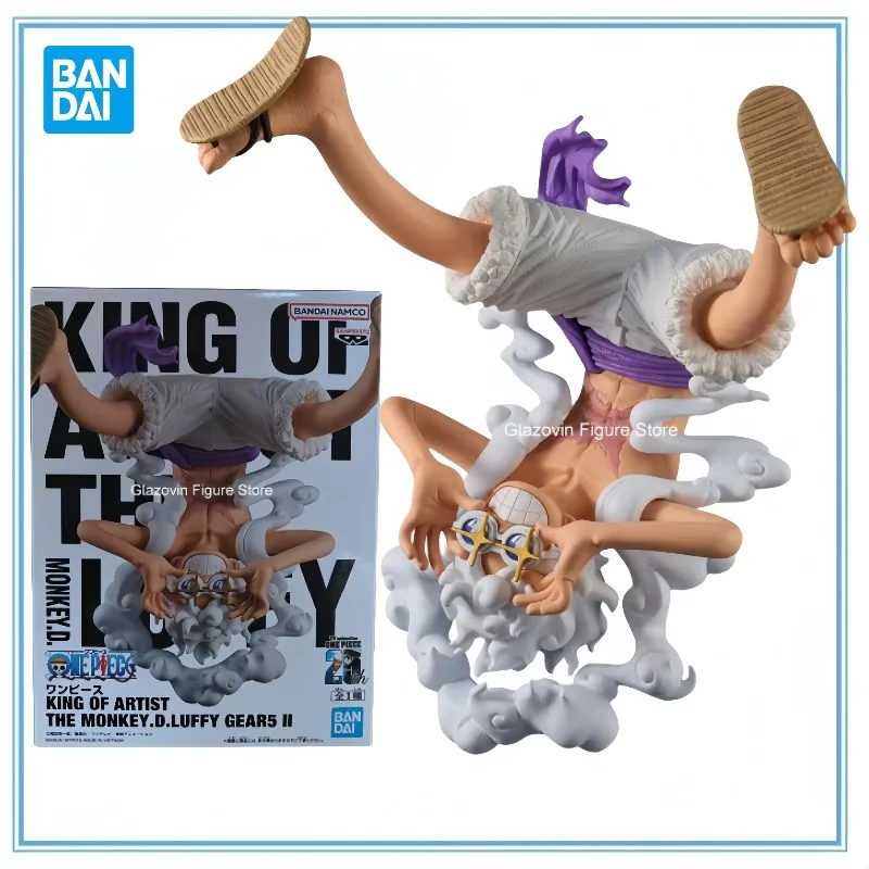 

BANDAI в наличии, оригинальные Banpresto KOA One Piece King of Artist Luffy Gear 5, аниме-фигурки, модель, коллекционные игрушки, подарки