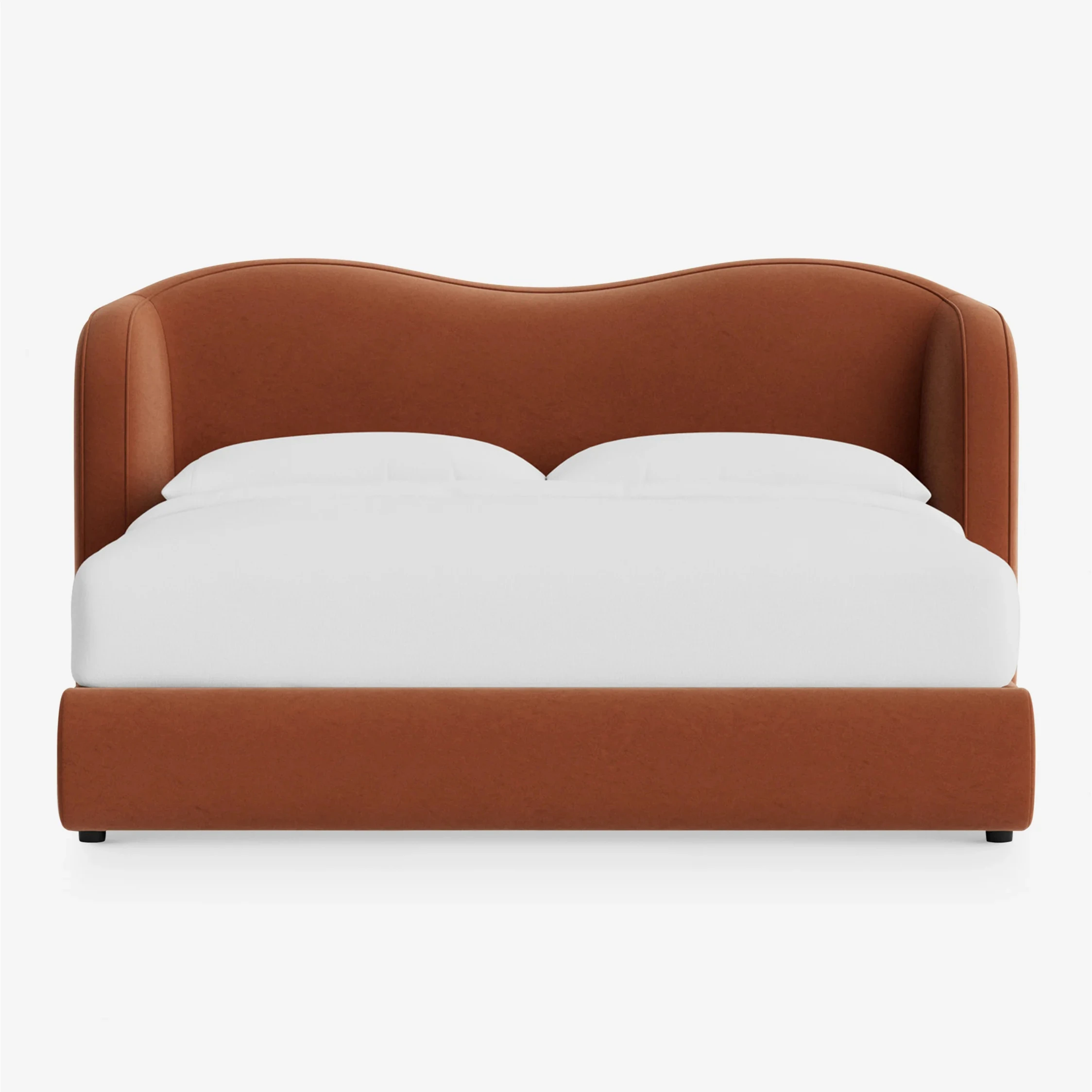 sg-French-style Minimalist Fabric and Wood Solid-bed High-end Customized Soft-pack Bedroom Double Bed Can Be Customized in Size%