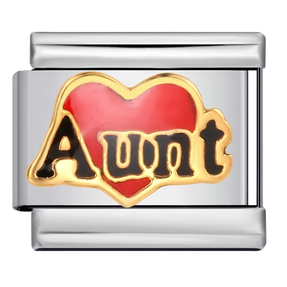 Niedliche, romantische, bunte, glasierte Herz-Geschenke, Bücher, italienischer Charm-Link, passend für 9-mm-Edelstahlarmbänder, DIY-Perlen, Schmuckherstellung – Detail 2