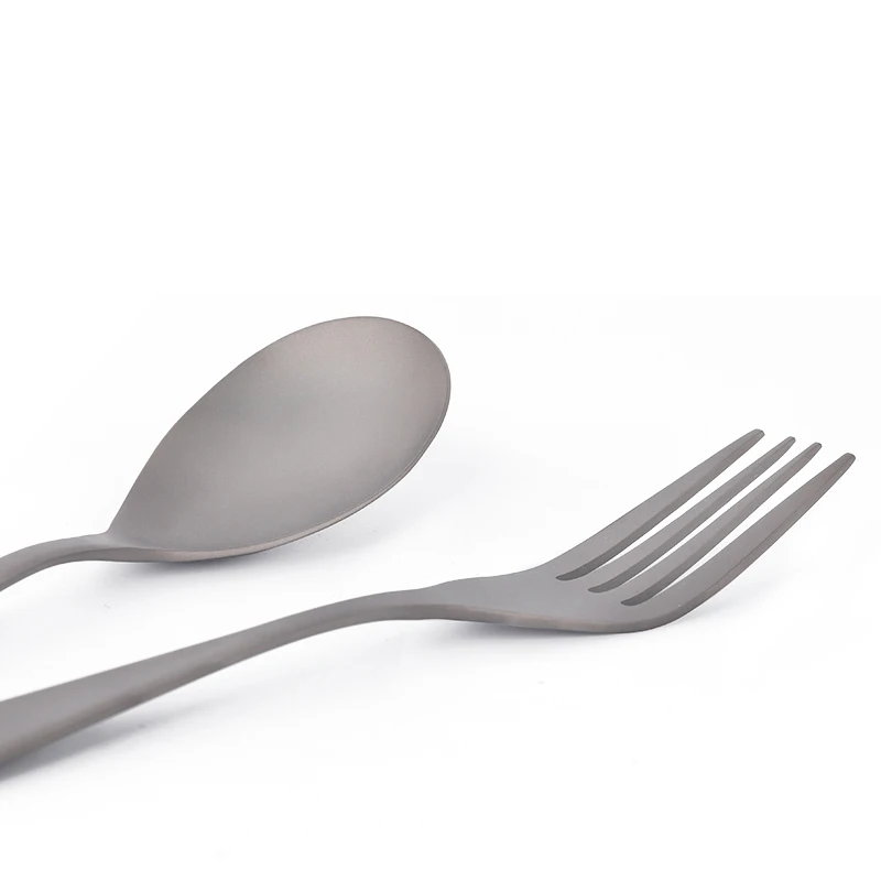 Tiartisan Camping Titanium Spoon and Fork 2