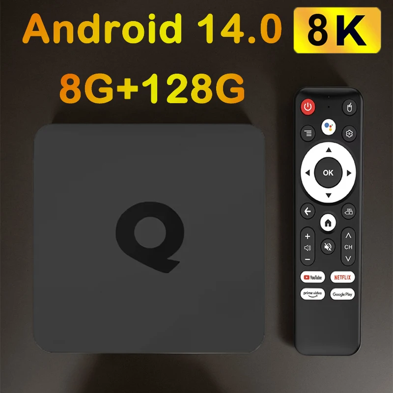 

Smart TV Box Android14.0 ATV H313 Dual Wifi 2.4G&5G HD 8K Video Quad Core Set Top Box Медиаплеер Поддержка Google Player Youtube