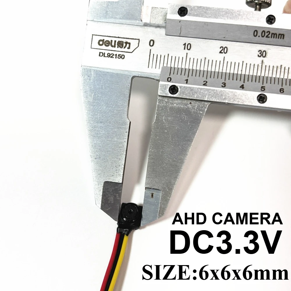 Sizie 6x6x6mm 1MP Mini AHD Camera Security Surveillance Video Camera for FPV AHD DVR CCTV System Drone Camera Aerial Photography