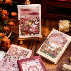 Mini Notebook Adele's Rose Manor Series Blank Page A7 Cute Pocket Book Beautiful Diary Portable Student Notepad