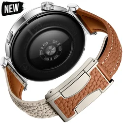 For Huawei Watch GT5 GT4 41mm Magnetic Band 22/18mm Womens Leather Bracelet For Huawei Watch GT 4 5 46mm GT5 Pro 42mm Slim Strap
