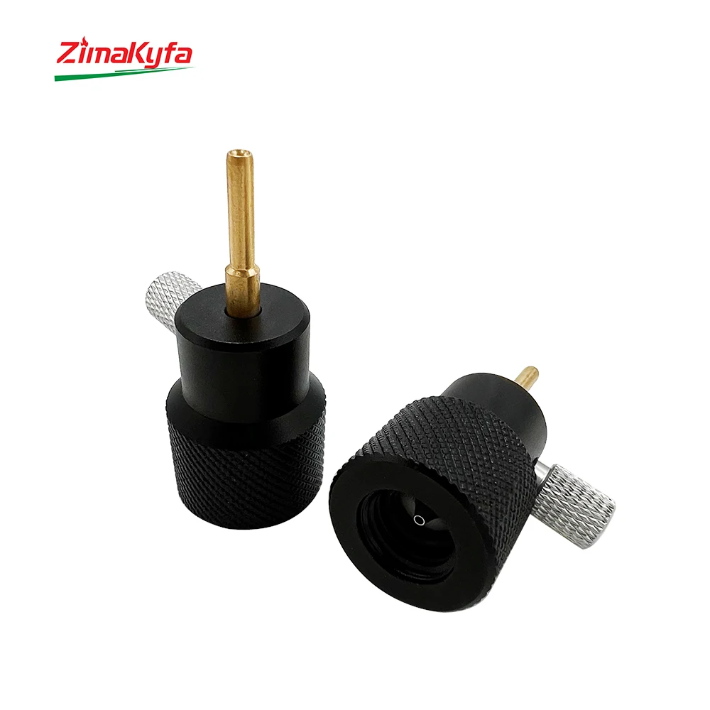 New R134a R290 Refrigerant Puncture Cansister Needle Refill Fill Nipple Adapter Adaptor